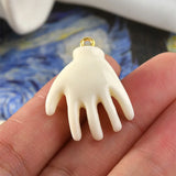 Hand Shape Resin Charms DIY Jewelry Earrings Pendants Accessory Lot of 30pcs