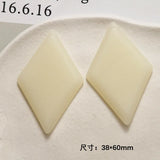 40pcs Resin Rhombus Beads 38*60mm DIY Jewelry Earring/Pendant Accessory