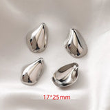 40pcs/lot Irregular Water Drop Copper Charms for DIY Jewelry Earring