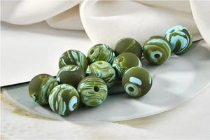 50pcs/lot 16mm Round Resin Beads Earrings/Necklace Charms DIY Jewelry Accessory