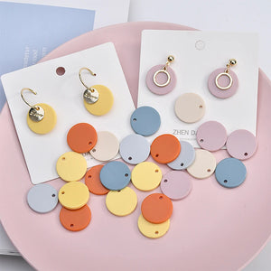 20mm Round Acrylic Charms DIY Jewelry Earrings/Pendant Lot