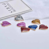 50pcs Heart Shape Alloy Floating Locket Charms DIY Jewelry Earrings Pendants