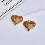 50pcs Heart Shape Alloy Floating Locket Charms DIY Jewelry Earrings Pendants