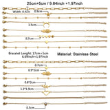 MinaMaMa Stainless Steel Sequin Chain Anklet Foot Chain