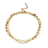 MinaMaMa Stainless Steel Sequin Chain Anklet Foot Chain