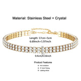 Double Row Crystal Tennis Bracelet for Women