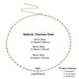 MinaMaMa Stainless Steel Heart Belly Chain Body Jewelry