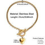 Heart Foot Jewelry Anklet For Women Stainless Steel
