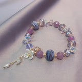 Minar Rhinestone Mermaid Tail Beaded Bracelet for Women