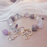 Minar Rhinestone Mermaid Tail Beaded Bracelet for Women