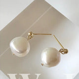 Delicate Freshwater Pearl Earrings Baroque Pearls Long Drop Oorbellen