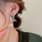 Fairy Crystal Butterfly Dangle Earrings