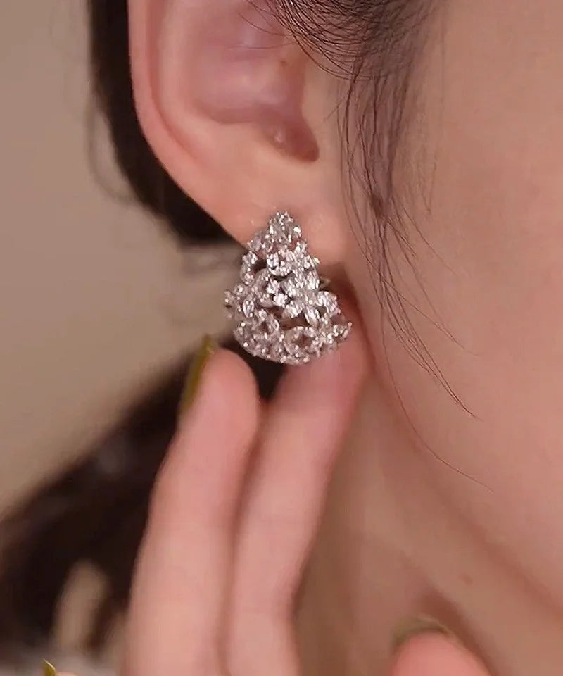 Minar Fantasy Flower Earrings for Women