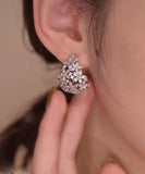 Minar Fantasy Flower Earrings for Women