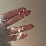 French Baroque Freshwater Pearl Dangle Earrings Bridal Jewelry