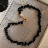 Baroque Pearl Beaded Choker Necklace for Women