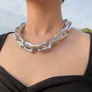 Minar Hyperbole Chunky Cuban Chains Necklaces for Women
