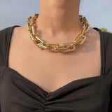 Minar Hyperbole Chunky Cuban Chains Necklaces for Women