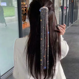 Bling Bling Rhinestones Tassel Hair Clips Unique Hairpin for Women