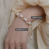 Freshwater Pearl Baroque Beaded Bracelet Wedding Party Jewelry