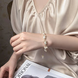 Freshwater Pearl Baroque Beaded Bracelet Wedding Party Jewelry