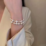 Baroque Pearl Beaded Bracelet for Women Party Daily Accessories