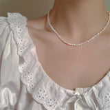 Baroque Freshwater Pearl Necklace for Women Irregular Pearls Strand Choker