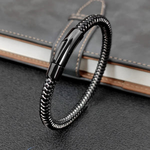 MingAo Non-fading Wire Rope Bracelet for Men