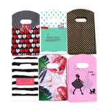 100pcs 9*15cm Plastic Pouches with Handles for Jewelry Gift Packaging