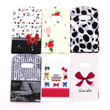 100pcs 9*15cm Plastic Pouches with Handles for Jewelry Gift Packaging