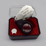 Mini 10x21mm Hex Magnifier with LED Light