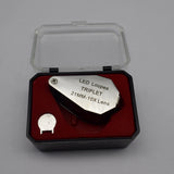 Mini 10x21mm Hex Magnifier with LED Light
