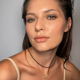Natural Pearl Garnet Beaded Choker Necklace Bracelet Set
