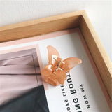 Sweet Acrylic Butterfly Hair Claw 2pcs Women Hair Accessories