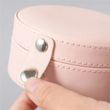 Mini 4 colors Leather jewelry box for women