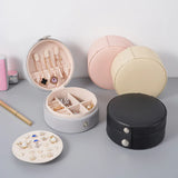 Mini 4 colors Leather jewelry box for women
