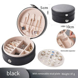 Mini 4 colors Leather jewelry box for women
