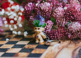 Mini Amethyst Keychain Troll- Crystal Troll for Good Luck Charm