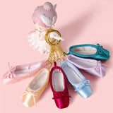 Ballet Shoes Keychain Pointe Shoes Keyrings Charm Gift Dance