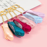 Ballet Shoes Keychain Pointe Shoes Keyrings Charm Gift Dance