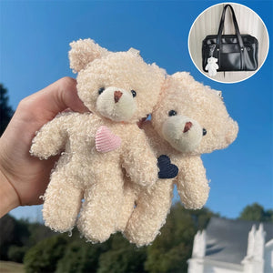 Mini Bear Plush Keychain Soft Bag Pendant Bear Key Chain Toy Gift