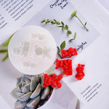Mini Bear Casting Die Soft Silicone Stencil for Cake Decor DIY Craft