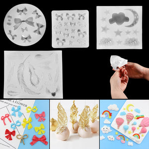 Mini Bow Tie Silicone Fondant Mold for Cake Decorating