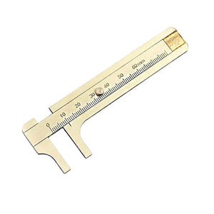 0-60mm Brass Caliper Sliding Ruler Gauge Jewelry Measurement Tool