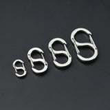 Titanium Alloy Mini Buckle Outdoor Tool Keychain Necklace Bracelet Clasp