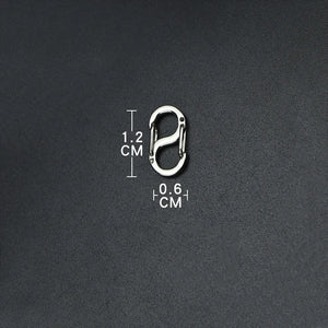 Titanium Alloy Mini Buckle Outdoor Tool Keychain Necklace Bracelet Clasp