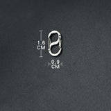 Titanium Alloy Mini Buckle Outdoor Tool Keychain Necklace Bracelet Clasp