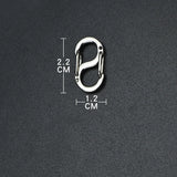 Titanium Alloy Mini Buckle Outdoor Tool Keychain Necklace Bracelet Clasp