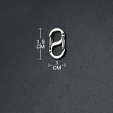 Titanium Alloy Mini Buckle Outdoor Tool Keychain Necklace Bracelet Clasp