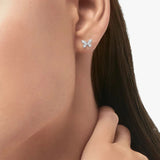 Mini Butterfly 925 Sterling Silver Earrings Tassel Fine Jewelry